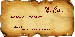 Nemoda Csongor névjegykártya