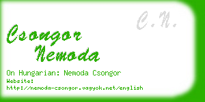 csongor nemoda business card
